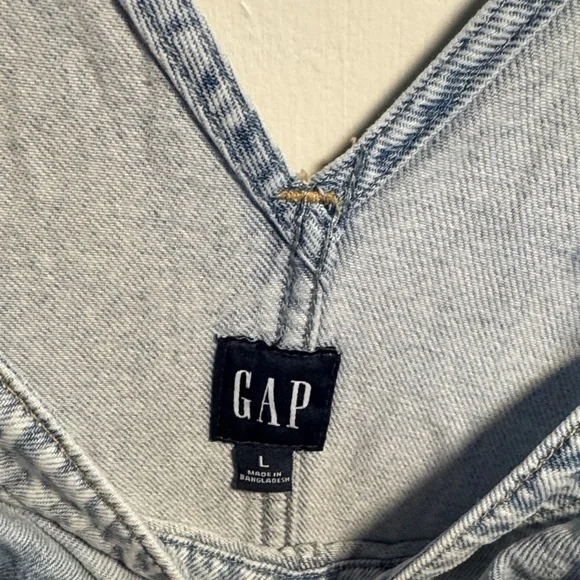 GAP Women's Light Blue Denim Overalls - Picture 2 of 5